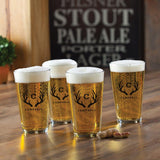 Personalized Pub Glass Set - Set of 4