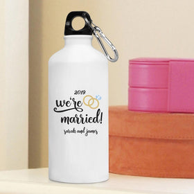 Personalized Water Bottle -We're Married