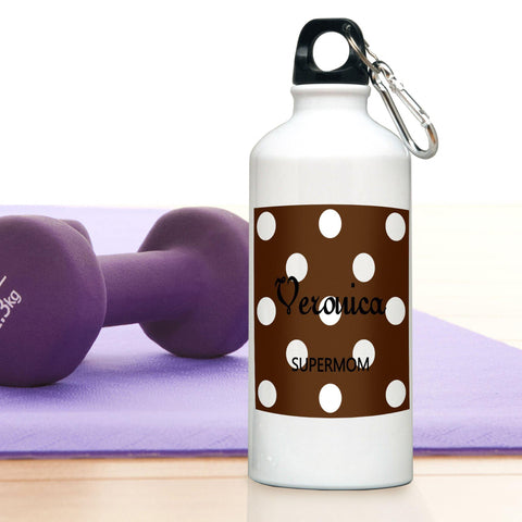 Personalized Water Bottle - Polka Dot