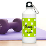 Personalized Water Bottle - Polka Dot