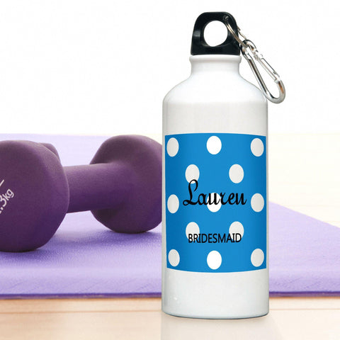 Personalized Water Bottle - Polka Dot