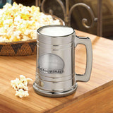 Personalized Beer Mugs - Medallion - Gunmetal - Groomsmen Gift