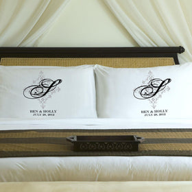 Personalized Perfect Panache Couples Pillow Case Set