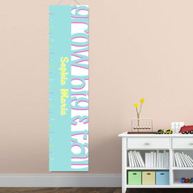 Personalized Growth Chart - Height Chart - Girls - Gifts for Kids