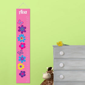 Personalized Growth Chart - Height Chart - Girls - Gifts for Kids