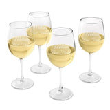 Personalized Wine Glasses - Set of 4 - White Wine - Wedding Gifts