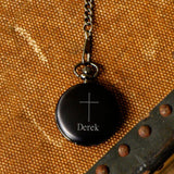 Engraved Pocket Watch - Engraved Cross - Inspirational - Confirmation Gifts