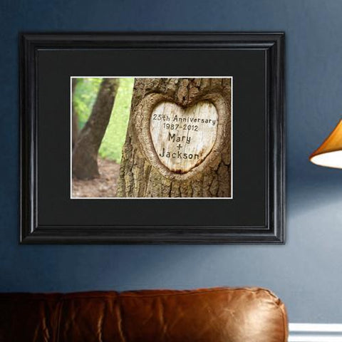 Personalized Signs - Tree Carving - Frame - Anniversary Gifts