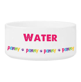 Personalized Girl Pet Bowl