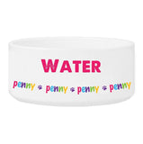 Personalized Girl Pet Bowl