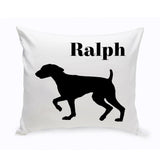 Personalized Throw Pillow - Dog Silhouette - Personalized Dog Gifts