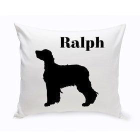 Personalized Throw Pillow - Dog Silhouette - Personalized Dog Gifts