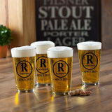 Personalized Pub Glass Set - Set of 4