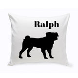 Personalized Throw Pillow - Dog Silhouette - Personalized Dog Gifts