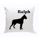 Personalized Throw Pillow - Dog Silhouette - Personalized Dog Gifts