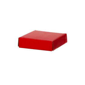 Posy Lid Mini Gloss Red (14x14x3.5cmH)-Gift Box
