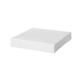 Posy Lid Mini Gloss White (14x14x3.5cmH)-Gift Box