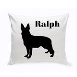 Personalized Throw Pillow - Dog Silhouette - Personalized Dog Gifts