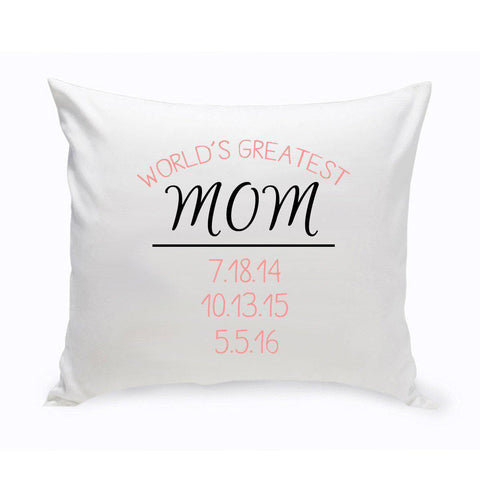 World's Greatest Mom Throw Pillow