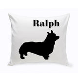 Personalized Throw Pillow - Dog Silhouette - Personalized Dog Gifts