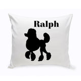 Personalized Throw Pillow - Dog Silhouette - Personalized Dog Gifts