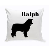 Personalized Throw Pillow - Dog Silhouette - Personalized Dog Gifts