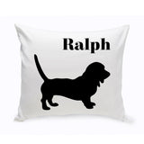 Personalized Throw Pillow - Dog Silhouette - Personalized Dog Gifts