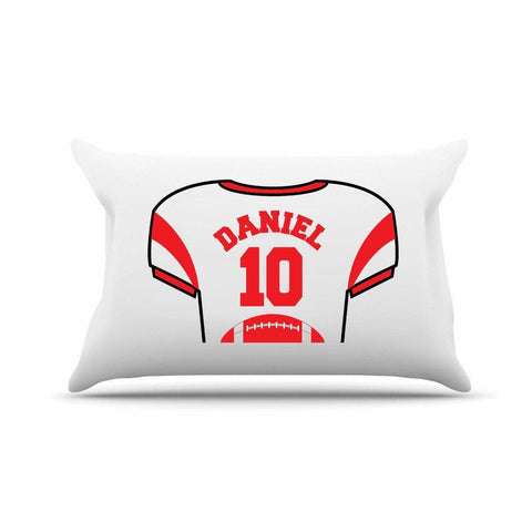 Personalized Kids Jersey Pillow Case