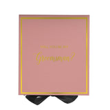 Will You Be My groomsman? Proposal Box Pink w/ Black Bow -  Border