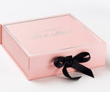 Will You Be My Best man? Proposal Box Pink w/ Black Bow -  Border