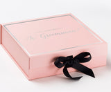 Will You Be My jr groomsman? Proposal Box Pink w/ Black Bow -  Border