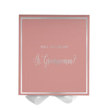 Will You Be My Jr Groomswoman? Proposal Box Pink -  Border