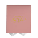 Will You Be My Man of Honor? Proposal Box Pink w/ White Bow - No Border