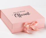 Will You Be our Officiant? Proposal Box Pink - No Border