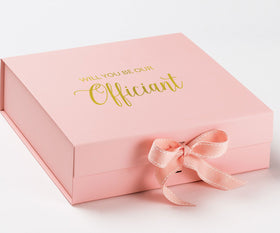 Will You Be our Officiant? Proposal Box Pink - No Border