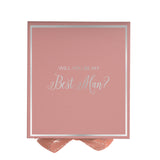 Will You Be My Best man? Proposal Box Pink -  Border