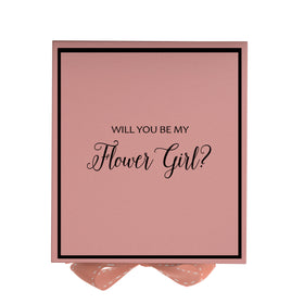 Will You Be My Flower Girl? Proposal Box Pink -  Border