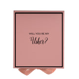 Will You Be My Usher? Proposal Box Pink -  Border