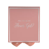 Will You Be My Flower Girl? Proposal Box Pink -  Border