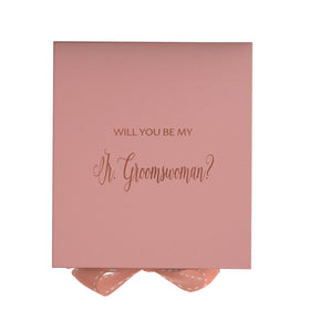 Will You Be My Jr Groomswoman? Proposal Box Pink - No Border