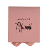 Will You Be our Officiant? Proposal Box Pink - No Border