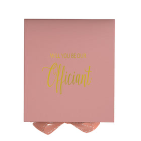 Will You Be our Officiant? Proposal Box Pink - No Border