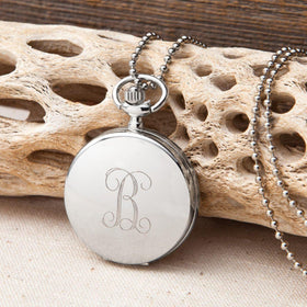 Personalized Women's Clock Pendant Necklace