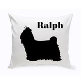 Personalized Throw Pillow - Dog Silhouette - Personalized Dog Gifts