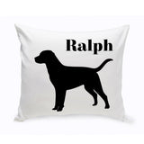 Personalized Throw Pillow - Dog Silhouette - Personalized Dog Gifts