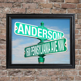 Personalized Signs - Street Sign Print - Picture Frames