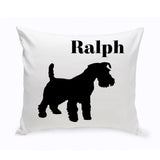 Personalized Throw Pillow - Dog Silhouette - Personalized Dog Gifts