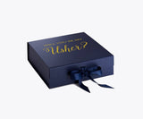 Will You Be My Usher? Proposal Box Navy - No Border