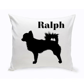 Personalized Throw Pillow - Dog Silhouette - Personalized Dog Gifts