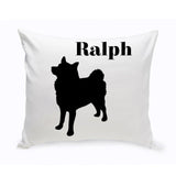 Personalized Throw Pillow - Dog Silhouette - Personalized Dog Gifts